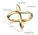 Stainless Steel Gold Plated High Polished Women's 