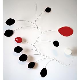 MidCentury Modern Art Mobile - Eames & Calder Inspired retro kinetic sculpture