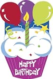 Happy Birthday Garden Size Applique Flag
