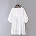 Ashir Aley White Mexican Embroidered Peasant Dressy Tops Blouses,White,OS