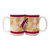 NHL Phoenix Coyotes 15-Ounce White Nostalgic Mug (2 Pack)