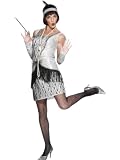 Roaring 20s Silver Flapper Costume