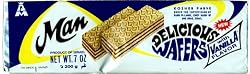 Man Vanilla Wafer, 7-Ounce Packages (Pack of 24)