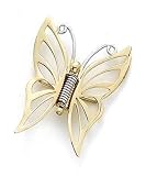 14k Two-Tone Butterfly Pin