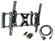 Pyle Super Tilted TV Wall Mount & Cable Package for Home/Office/Schools/Public -- PSW503ST 26" To 42" Flat Panel Tilted TV Wall Mount + PHDMDVI6 6FT HDMI Male to DVI Male Cable.