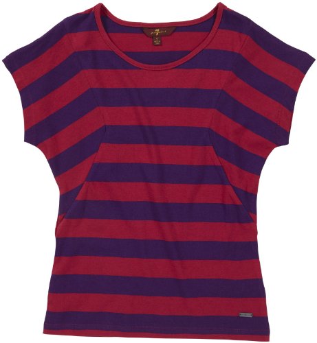 7 for All Mankind Girls Fabric Blocked Knit Top