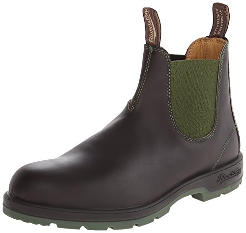 Blundstone 1402 Chelsea Boot, Stout Brown/Olive, 7.5 UK/(Men's 8.5/Women's 10.5) M US