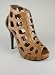 Crocodile Trim Cage Heel