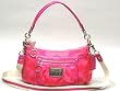 Coach Signature Poppy Op Art Groovy Shoulder Bag Purse 14562 Melon Magenta