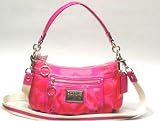 Coach Signature Poppy Op Art Groovy Shoulder Bag Purse 14562 Melon Magenta