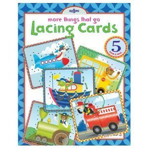 Eeboo More Things that Go Lacing Cards