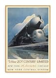 ポスター ローガン 20th Century Limited 額装済 ウッドベーシックフレーム（ブラック） 20th Century
