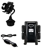 LG CE110 Auto Cup Holder with Car Charger - Uses Gomadic TipExchange