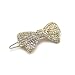 Crystal Clear Hairbow Hair Pin Barette Fashion Jewelry