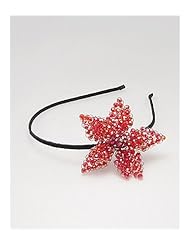 Flower Hair Band In White Base