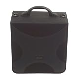 CD DVD Album, 520 Capacity CD / DVD Wallet (CD Holder Cases) in Black Color with Handle & Shoulder Strap for Media Storage