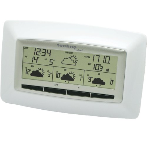 Technoline WD 4005 WetterDirekt Wetterstation weiß-silber