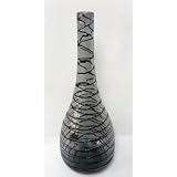 19.7" JUSTINE BLACK STRIPE VASE