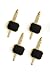 Solid 14K Gold and Onyx Stud Set
