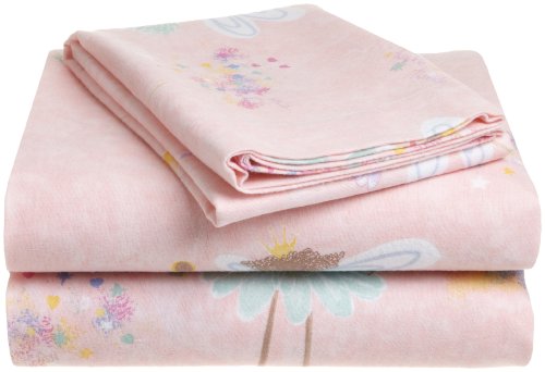 Pike Street 135-Gram Printed Flannel Twin Sheet Set - Fairies Pike Street 135-Gram Printed Flannel Twin Sheet Set - Fairies