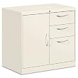HON Flagship File Center with Bookcase & Box/File Drawers, 30 W by 18 D by 28 H, Light Gray