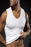 C-in2 Bamboo Strong Arm V-Neck Sleeveless Shirt - White