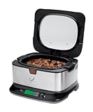 Emeril by T-fal, SD50000001 6-Quart Ceramic Bowl Slow Cooker with Automatic Temperature Control Technology, Silver