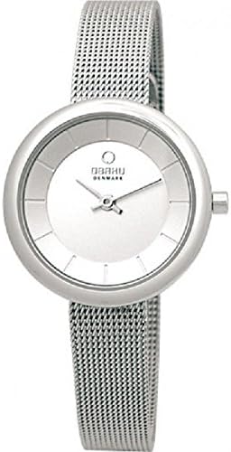 Obaku Denmark Women's Analog Watch with Stainless Steel Mesh Band V146LXCIMC