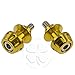 Swingarm Stand Spools - 10mm - Gold - Kawasaki ZX6R ZX6 636, ZX9R ZX9, ZX10R ZX10, ZX12R ZX12, ZX14R ZX14, ZZR 1200, 600, 900, Ninja