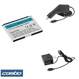 Premium Standard Lithium-Ion Battery + Rapid Car Charger + Home Travel Charger for Sprint LG LX-600 Lotus Cell Phone