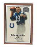 2000 Fleer Greats of the Game Football Card # 55 Johnny Unitas Baltimore Colts Mint Condition - Shipped In Protective ScrewDown Case!