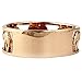 Elephant Migration Eternity Ring Rose Gold-Tone Plated Sterling Silver 925 Sizes 4-15