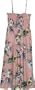 Smocked Sundress - Hibiscus Stephanotis Spaghetti Strap Hawaiian Aloha Elastic Tube Top Sun Dress