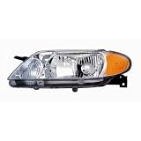 2001-2003 MAZDA PROTEGE SEDAN; w  ALUMINUM BEZEL LEFT HAND REPLACEMENT HEAD LIGHT TYC... by TYC