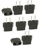 Tmvel ETOA 8 PCS European to USA American Outlet Plug Adapter