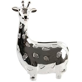 Christening Gifts. Silver Plated Giraffe Money Box