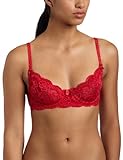 IMAGE OF Jezebel Women's Seduction Demi Unlined Bra #10100,Amazing Red,36C