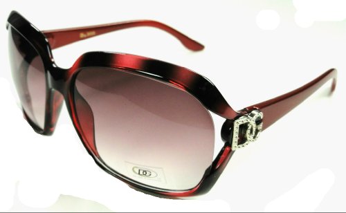 DG Eyewear Red Sunglasses JE59 Cut lens + Free Micro Fiber Bag