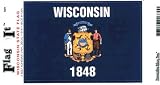 Wisconsin Heavy Duty Vinyl Bumper Sticker (3 x 5 Inches)
