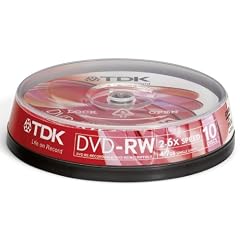 TDK T19857 Wiederbeschreibbarer DVD-RW Rohling 4,7GB in Cakebox (10 St�ck) 2x-6x Speed