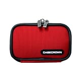 Sony Cybershot T700 CaseCrown Double Memory Foam Compact Camera Case (Red)