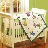 Monkey See, Monkey Do Crib Set   4 Piece Baby Bedding Set