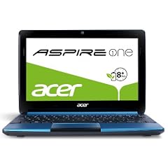 Acer Aspire One D270 25,7 cm (10,1 Zoll) Netbook (Intel Atom N2600, 1,6GHz, 2GB RAM, 320GB HDD, Intel GMA 3600, ohne Betriebssystem) blau
