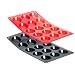 De Buyer-Moul Flex-1975.01-Moul ' Flex Noir - 15 Mini Tartelettes