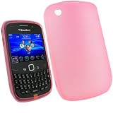 igadgitz Etui Housse Pochette Case en Gel cristal durable TPU (polyur&eacute;thane thermoplastique), Coque de couleur Rose pour BlackBerry Curve 8520 + protecteur d'&eacute;cran
