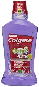Colgate Total Advanced Pro-Shield Mouthwash, Wintermint, 6 Count