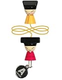 Alessi King & Queen Chin Bookmarker Red/Yellow