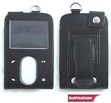 Black Leather Case for Creative Zen VIsion:M Vision M (30GB version only) (Frozen Style)