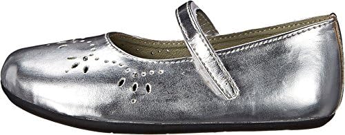 Pazitos Baby Girl's Royal MJ PU (Toddler) Silver Flat 26 (US 9 Toddler) M