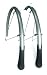 Planet Bike Cascadia Road Front and Rear Bicycle Fender Set with 130mm Mud Flaps (Silver Aluminum, 35mm Wide)